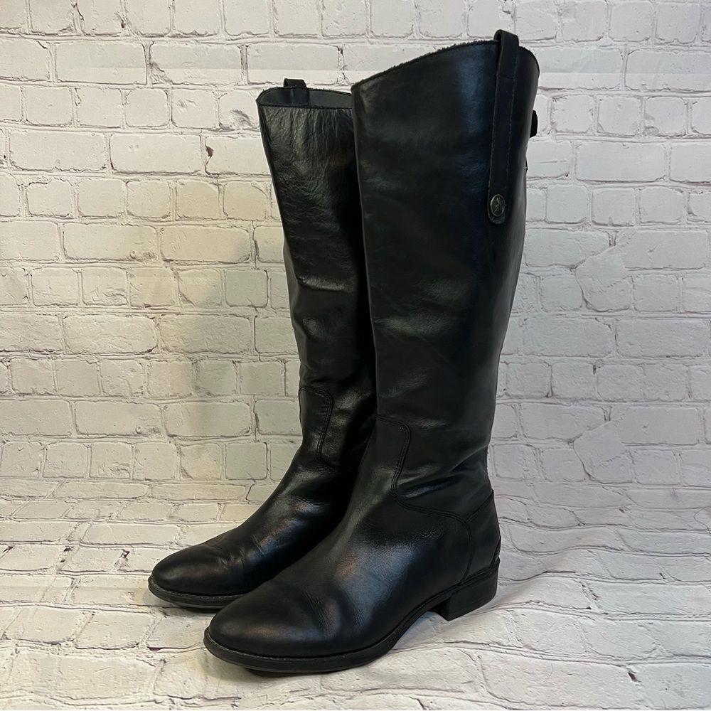 Sam Edelman Penny Leather Riding Boot Black size 9